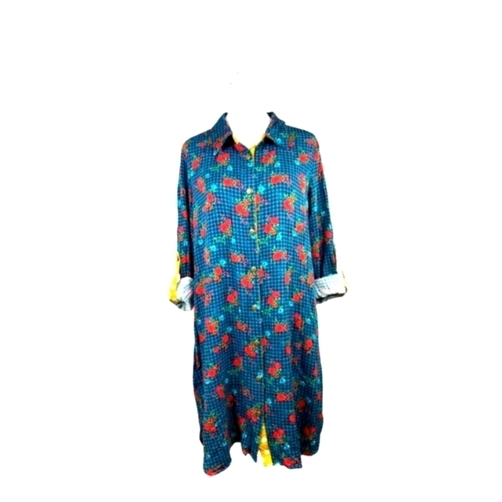 Matilda Jane S "Fa La La " dress has belt floral green
